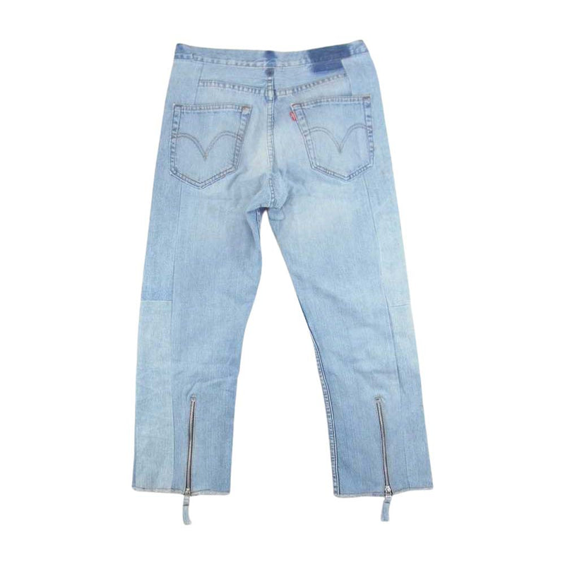 シーオール SAU01 DE604 RECONSTRUCTED ZIP DENIM 再構築 リメイク デニム インディゴブルー系 2【新古品】【未使用】【中古】