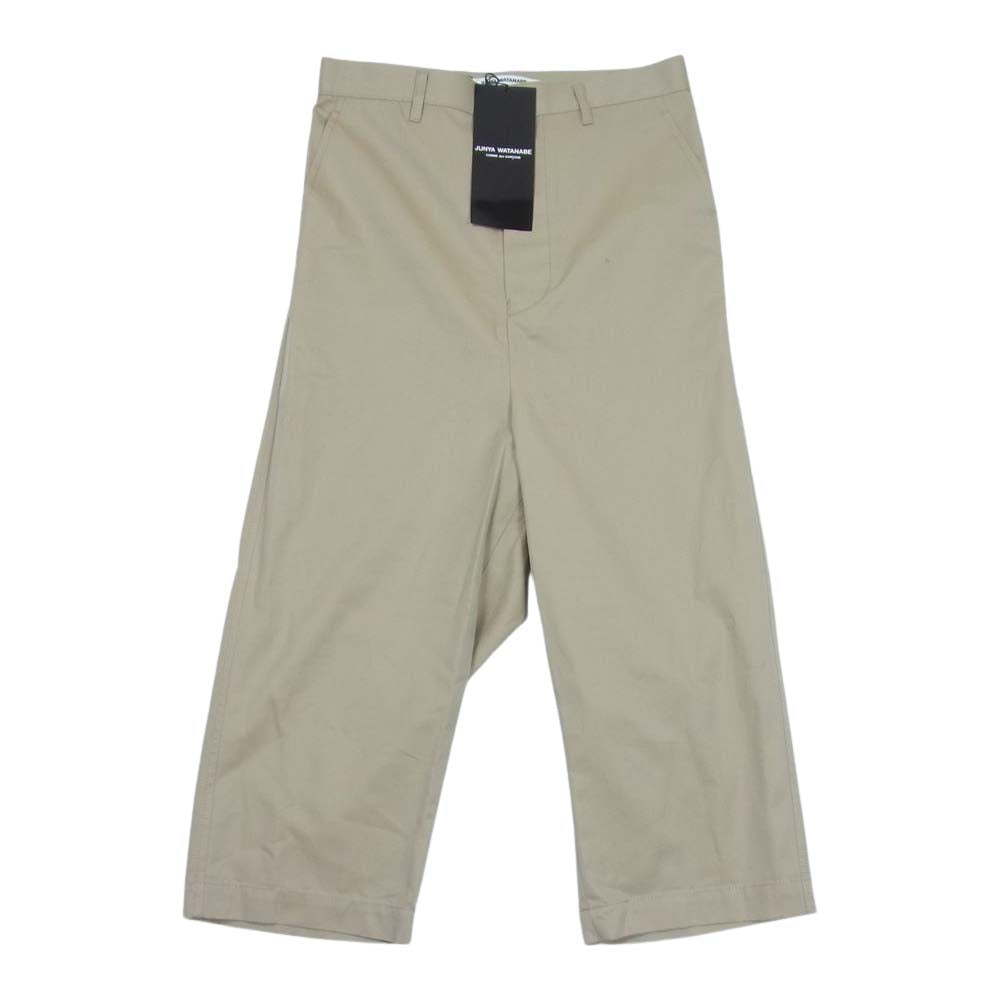 JUNYA WATANABE COMME des GARCONS ジュンヤワタナベコムデギャルソン 17AW JT-P043-051 コットンチノ サルエル パンツ ベージュ系 XS【新古品】【未使用】【中古】