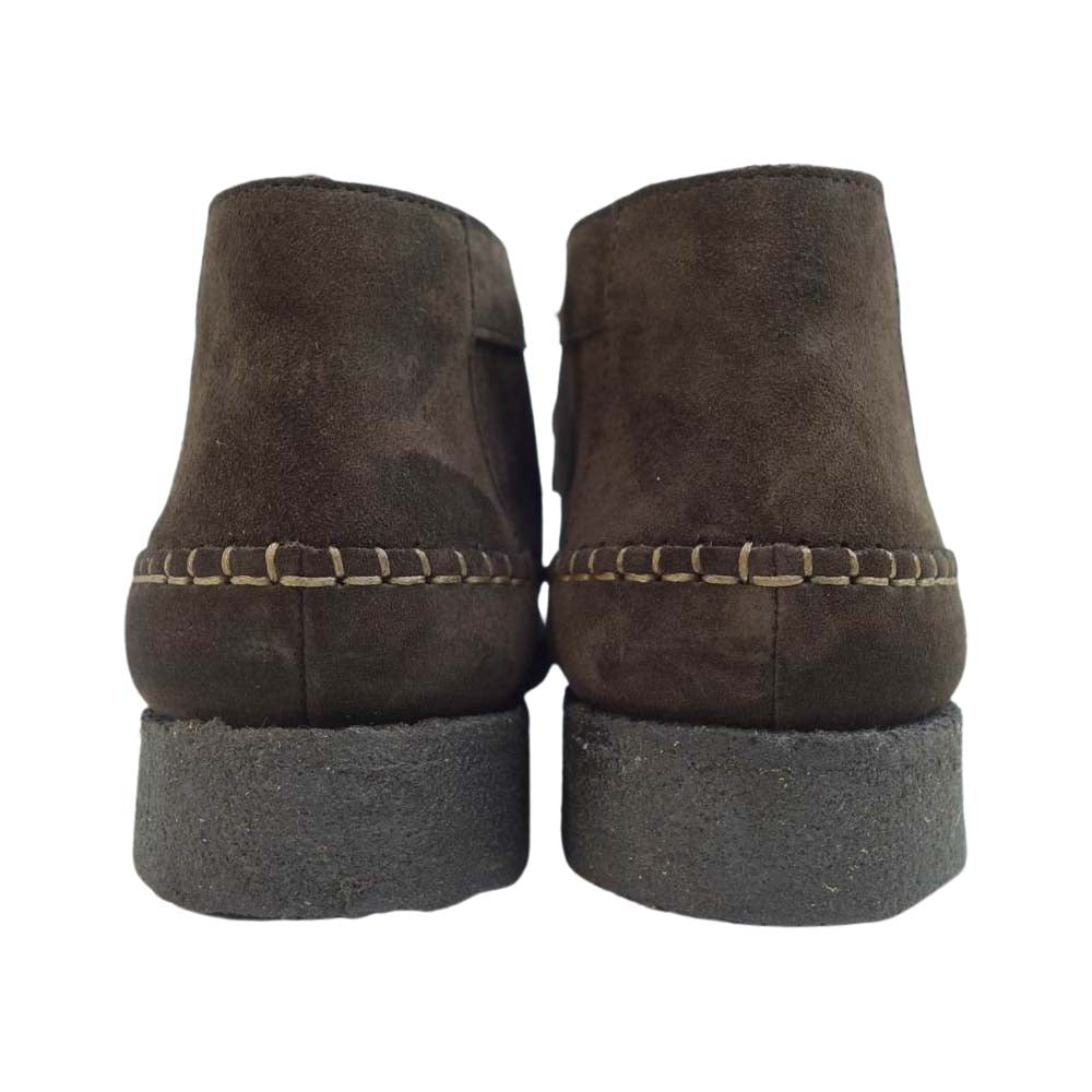 COMME des GARCONS コムデギャルソン HOMME DEUX オムドゥ PADMORE & BARNES パドモアアンドバーンズ P600 2-TONE クレープソール モカシン シューズ ブラウン系 6【極上美品】【中古】