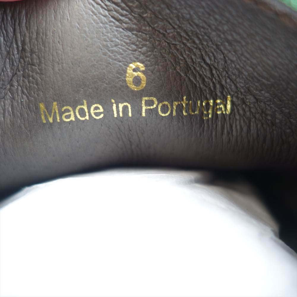 COMME des GARCONS コムデギャルソン HOMME DEUX オムドゥ PADMORE & BARNES パドモアアンドバーンズ P600 2-TONE クレープソール モカシン シューズ グリーン系 6【極上美品】【中古】