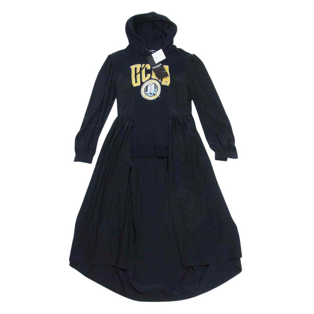 JUNYA WATANABE COMME des GARCONS ジュンヤワタナベコムデギャルソン 19AW JD-O050-051 RECONSTRUCTED HOODIE 再構築 ドッキング パーカー ブラック系 S【新古品】【未使用】【中古】