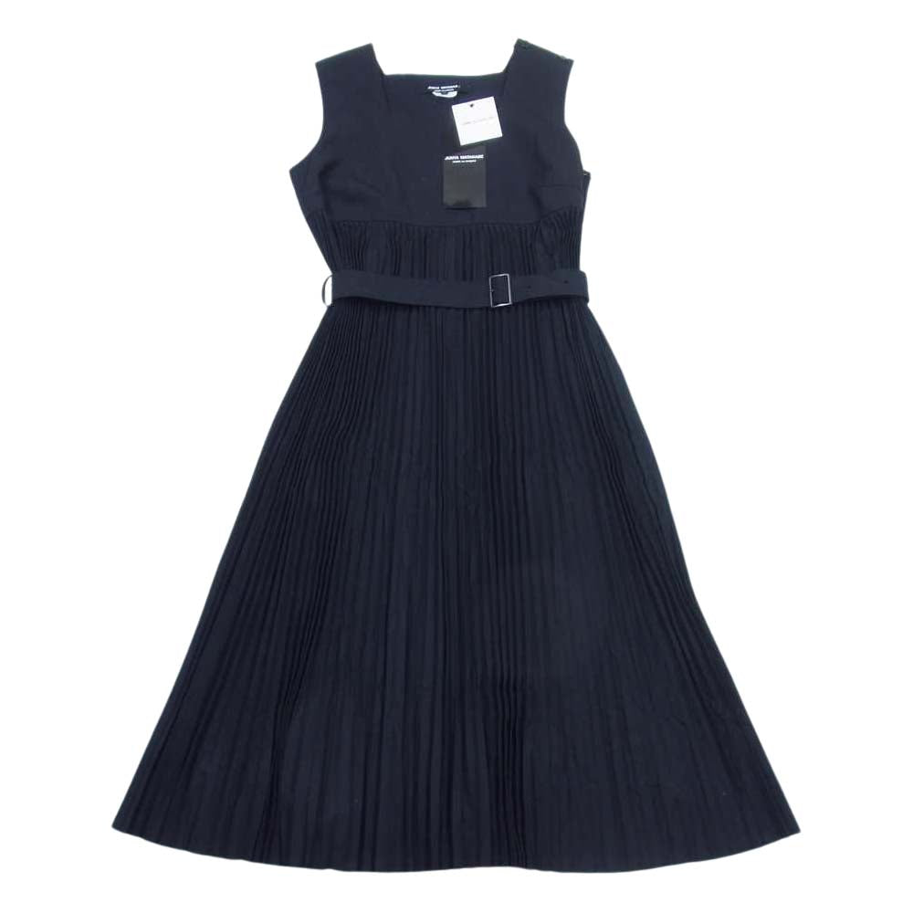 JUNYA WATANABE COMME des GARCONS ジュンヤワタナベコムデギャルソン 20SS JE-O035-051 ノースリーブ プリーツ ドレス ワンピース ブラック系 M【新古品】【未使用】【中古】