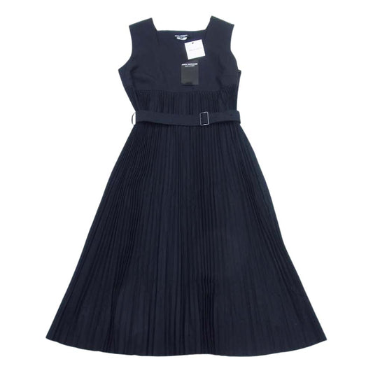 JUNYA WATANABE COMME des GARCONS ジュンヤワタナベコムデギャルソン 20SS JE-O035-051 ノースリーブ プリーツ ドレス ワンピース ブラック系 M【新古品】【未使用】【中古】