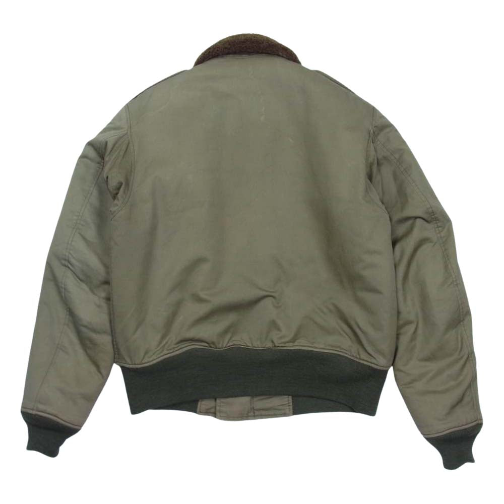 The REAL McCOY'S ザリアルマッコイズ STAGG COAT CO INC スタッグコート社 実名復刻 B-10 フライト ジャケット カーキ系 38【中古】