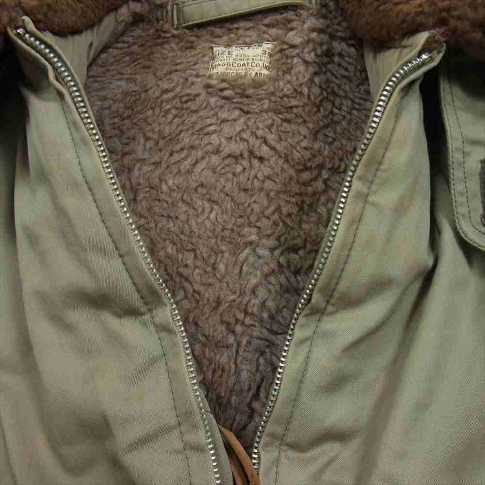 The REAL McCOY'S ザリアルマッコイズ STAGG COAT CO INC スタッグコート社 実名復刻 B-10 フライト ジャケット カーキ系 38【中古】