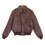 The REAL McCOY'S ザリアルマッコイズ 30-1415 Poughkeepsie Leather Coat Co. ポキプシー レザー コート社 実名復刻 TYPE A-2 フライト ジャケット ブラウン系 40【中古】