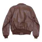 The REAL McCOY'S ザリアルマッコイズ 30-1415 Poughkeepsie Leather Coat Co. ポキプシー レザー コート社 実名復刻 TYPE A-2 フライト ジャケット ブラウン系 40【中古】