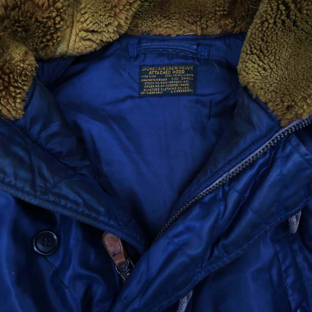 The REAL McCOY'S ザリアルマッコイズ MIL-J-6279 AVIATORS CLOTHING CO INC 実名復刻 N-3B ミリタリー ジャケット ネイビー系 S【中古】