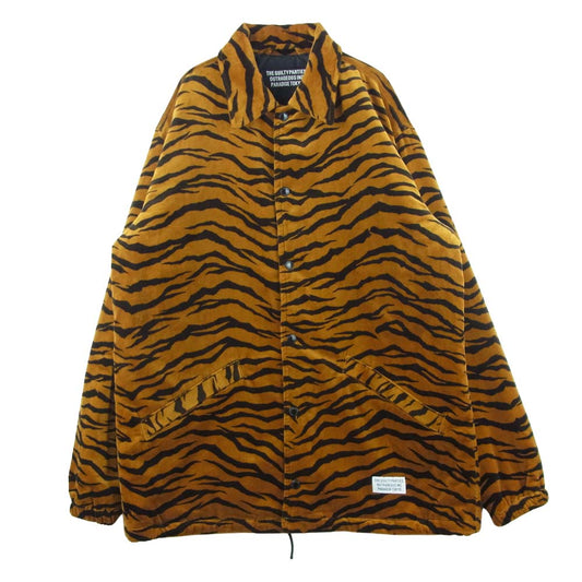 WACKO MARIA ワコマリア VELVET COACH JACKET ベルベット コーチ ジャケット 日本製 ブラウン系 XL【中古】