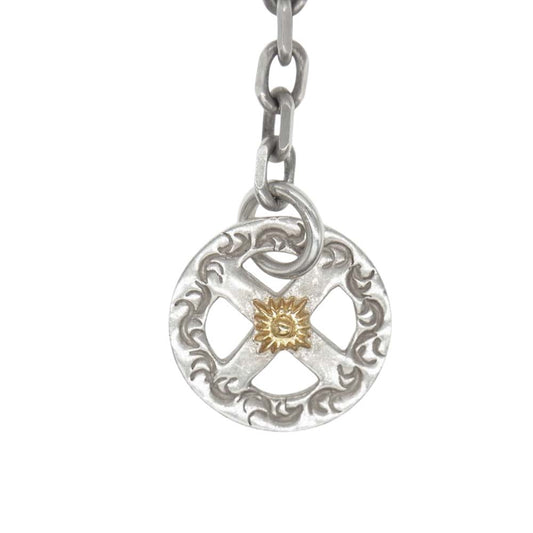 ARIZONA FREEDOM アリゾナフリーダム K18 金メタル メディスンホイール フック ネックレス シルバー系【中古】