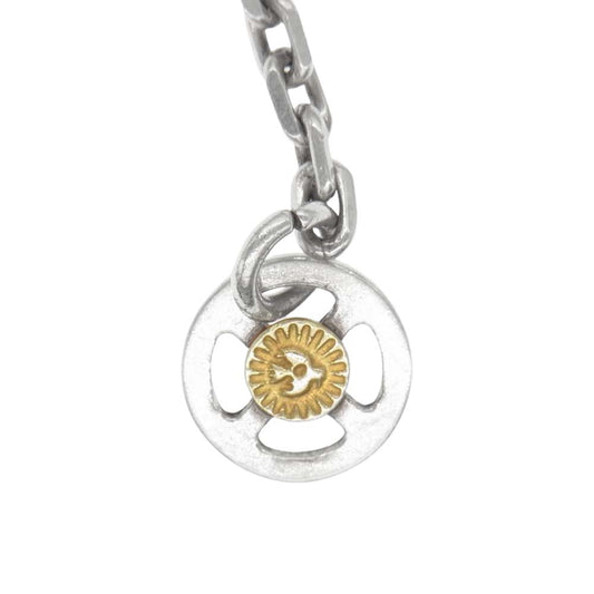 WINGROCK ウィングロック K18 金メタル メディスンホイール フック ネックレス シルバー系【中古】