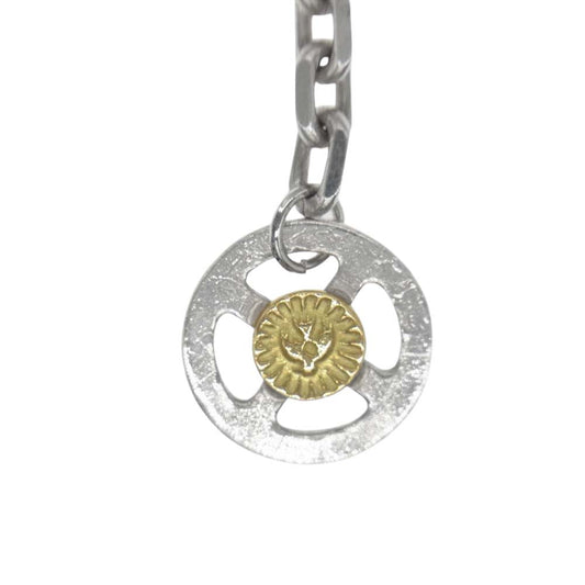 WINGROCK ウィングロック K18 金メタル メディスンホイール フック ネックレス シルバー系【中古】