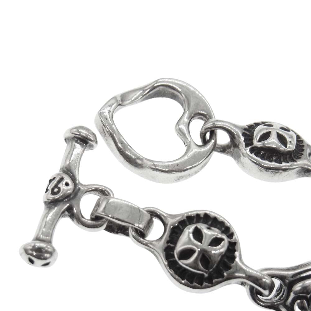 BILL WALL LEATHER ビルウォールレザー MINI CROSS/HEART BRACELET ミニクロス/ハートブレスレット シルバー系【中古】