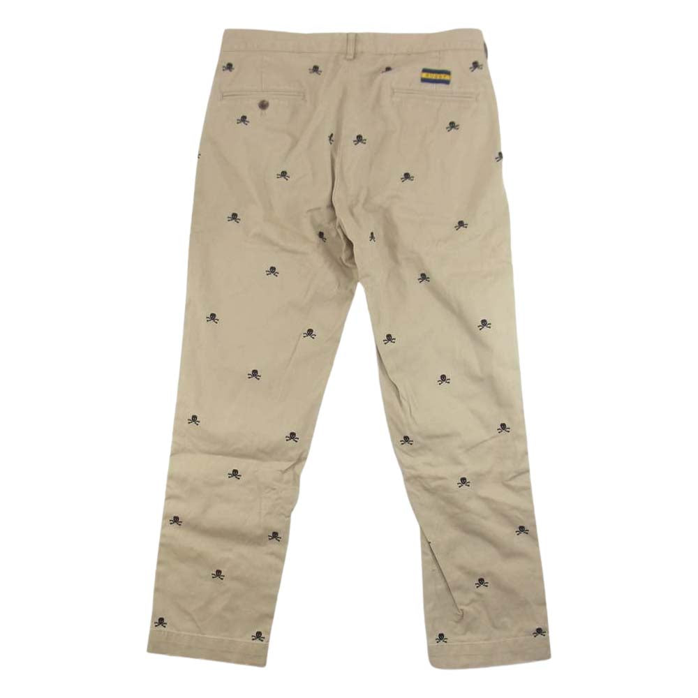 RALPH LAUREN ラルフローレン RUGBY ラグビー スカル刺繍 パンツ ベージュ系 32【中古】