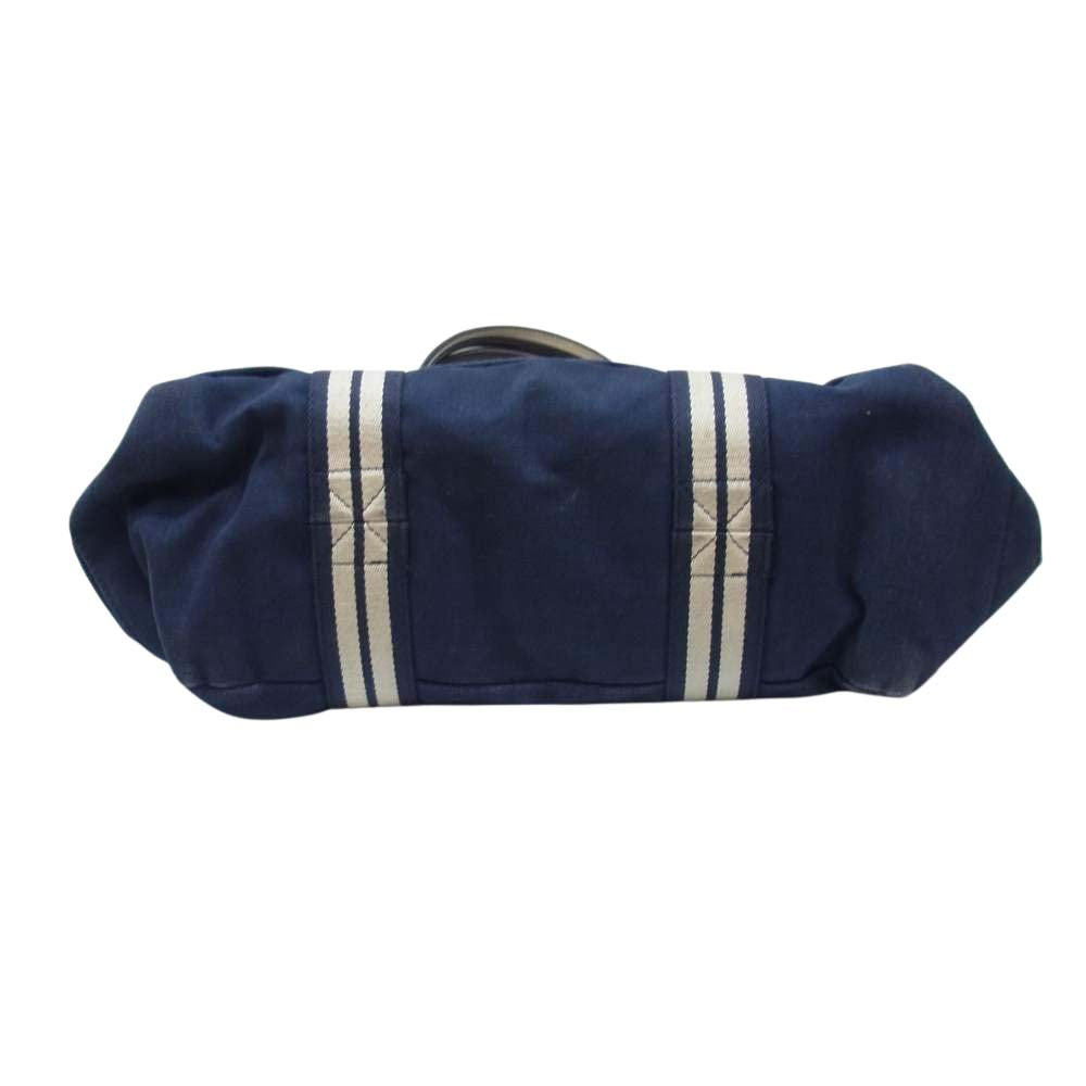 RALPH LAUREN ラルフローレン RUGBY ラグビー スカル刺繍 トート バッグ ネイビー系【中古】