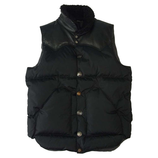 Ron Herman ロンハーマン × Rocky Mountain Featherbed ロッキーマウンテンフェザーベッド 有楽町店オープン記念 ダウン ベスト ブラック系 40【中古】
