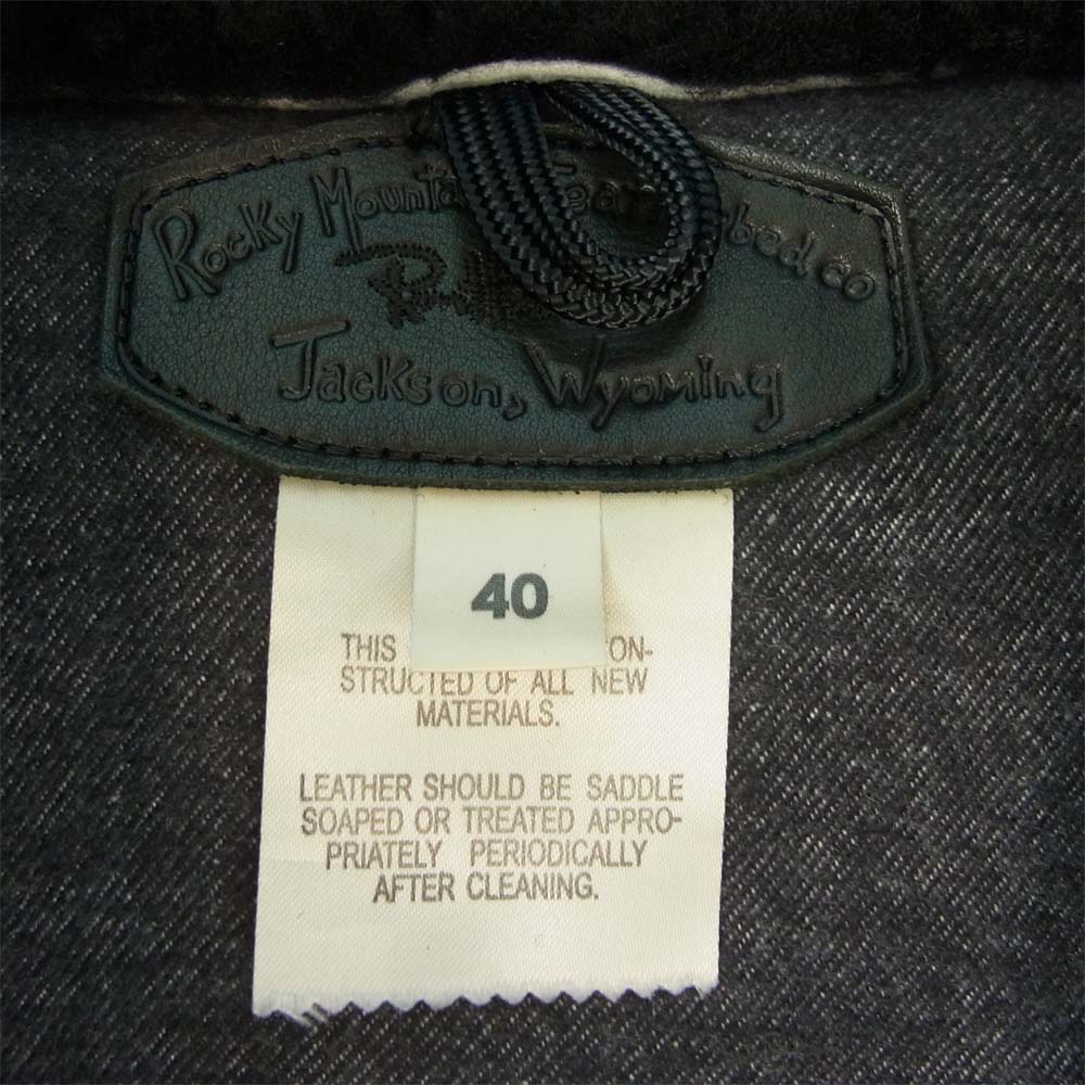 Ron Herman ロンハーマン × Rocky Mountain Featherbed ロッキーマウンテンフェザーベッド 有楽町店オープン記念 ダウン ベスト ブラック系 40【中古】