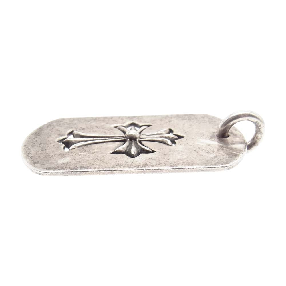 CHROME HEARTS クロムハーツ（原本無） D/TAG LRG TNY CRS ラージドッグタグ タイニーCHクロス ペンダント トップ シルバー系【中古】