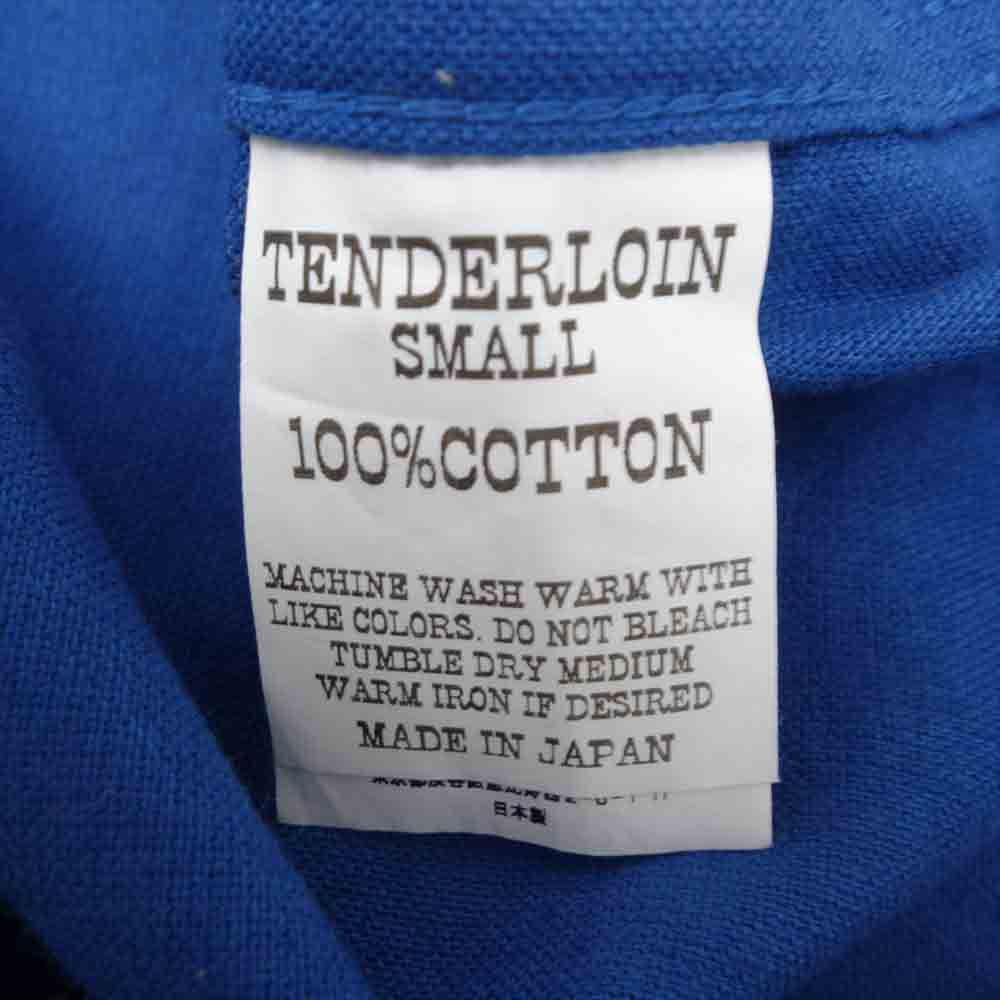 TENDERLOIN テンダーロイン T-PRINT FLANNEL SHT プリント フランネル オープンカラー シャツ ブルー系 S【中古】