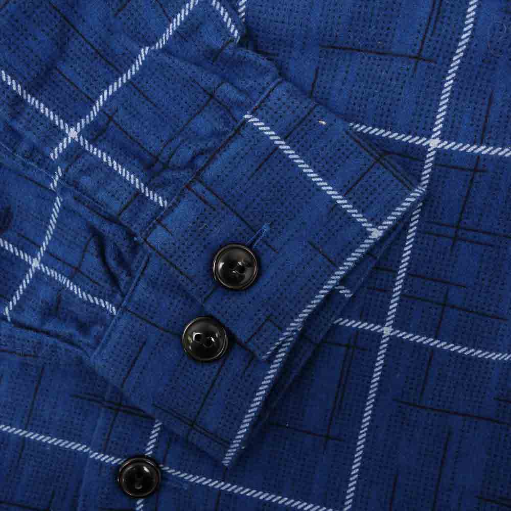 TENDERLOIN テンダーロイン T-PRINT FLANNEL SHT プリント フランネル オープンカラー シャツ ブルー系 S【中古】