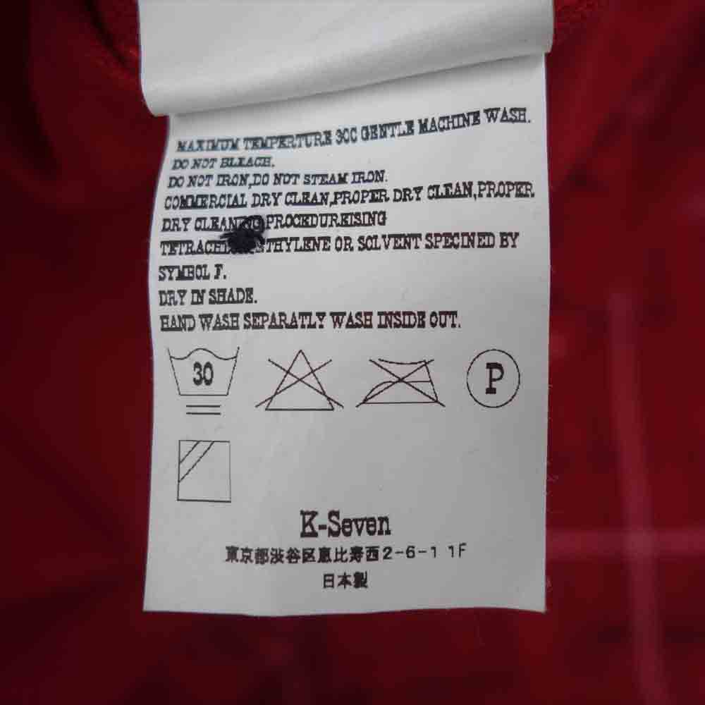 TENDERLOIN テンダーロイン T-PRINT FLANNEL SHT プリント フランネル オープンカラー シャツ  レッド系 S【美品】【中古】