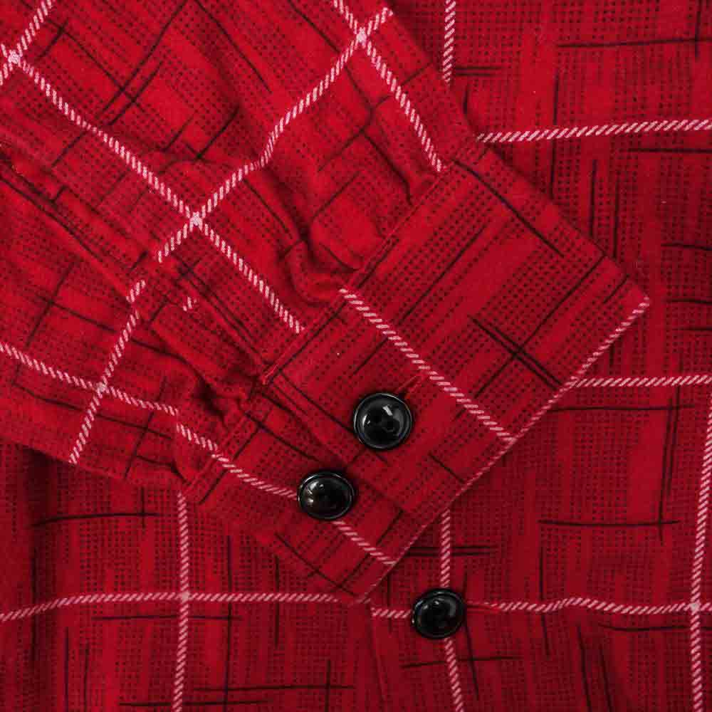 TENDERLOIN テンダーロイン T-PRINT FLANNEL SHT プリント フランネル オープンカラー シャツ  レッド系 S【美品】【中古】