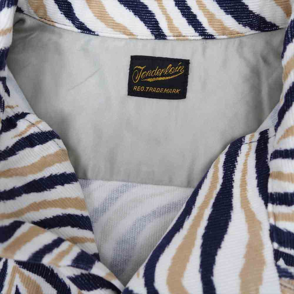 TENDERLOIN テンダーロイン T-CORDUROY SHT A コーデュロイ オープンカラー シャツ ゼブラ マルチカラー系 S【美品】【中古】