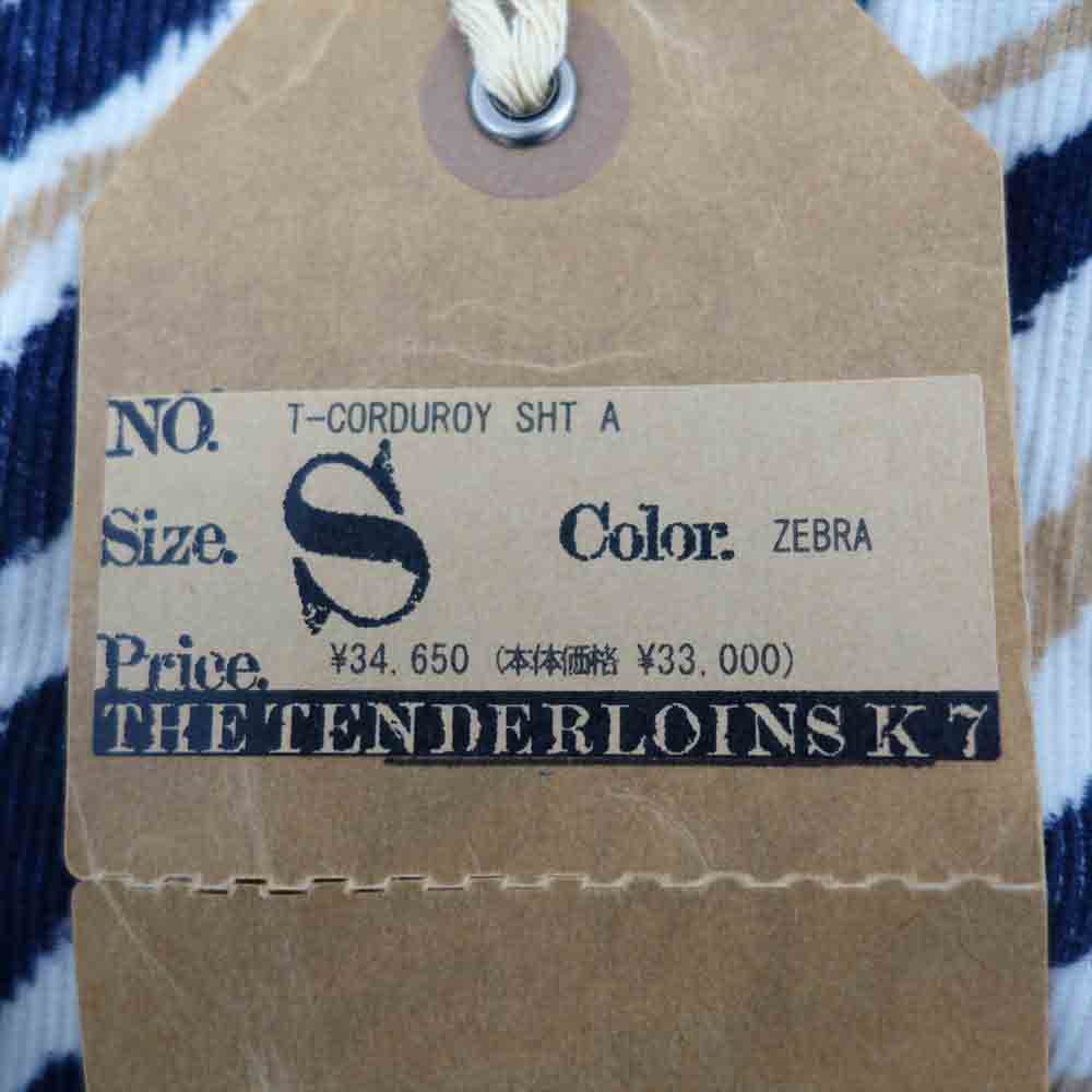 TENDERLOIN テンダーロイン T-CORDUROY SHT A コーデュロイ オープンカラー シャツ ゼブラ マルチカラー系 S【美品】【中古】