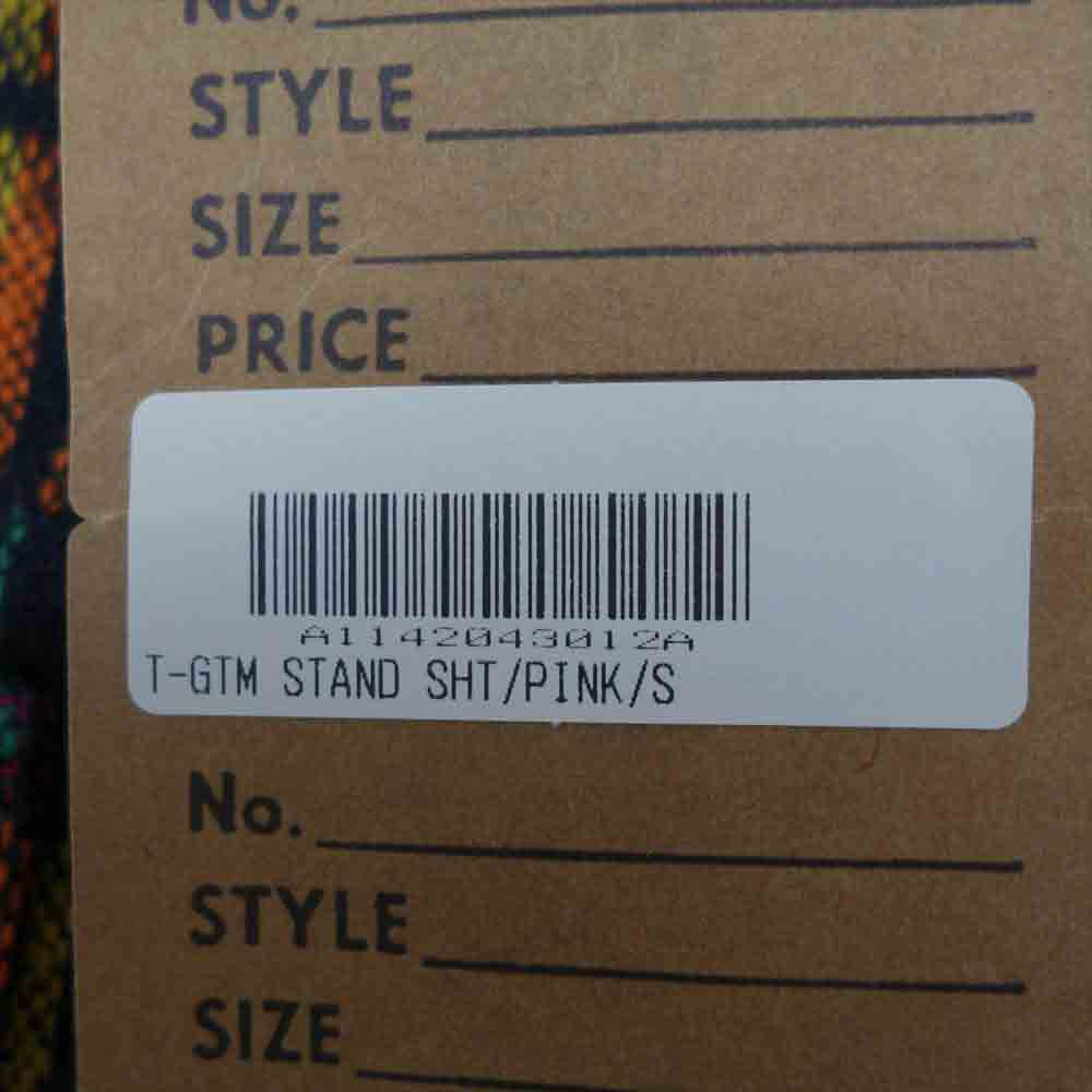 TENDERLOIN テンダーロイン T-GTM STAND SHT スタンドカラー 長袖 シャツ ピンク ピンク系 S【中古】