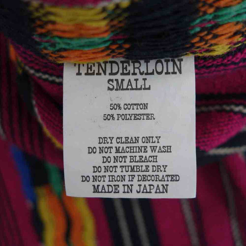 TENDERLOIN テンダーロイン T-GTM STAND SHT スタンドカラー 長袖 シャツ ピンク ピンク系 S【中古】