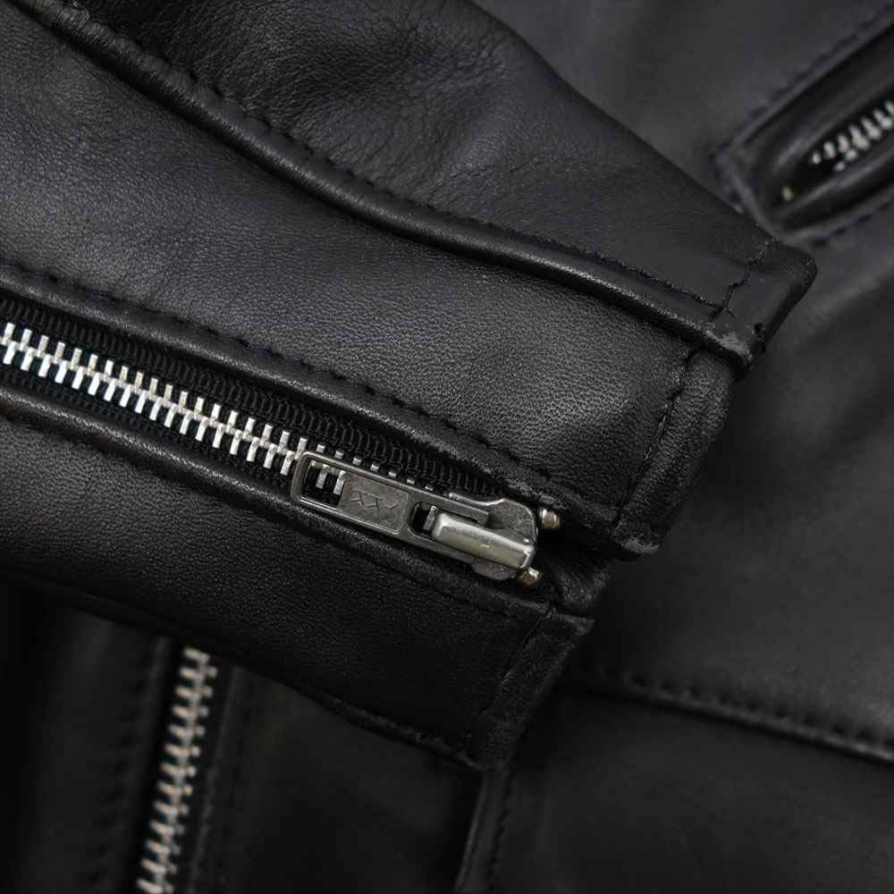 schott ショット 80～90's USA製 バイカータグ 後期 618 LEATHER DOUBLE RIDERS JACKET ダブルライダース レザー ジャケット ブラック系 36【中古】