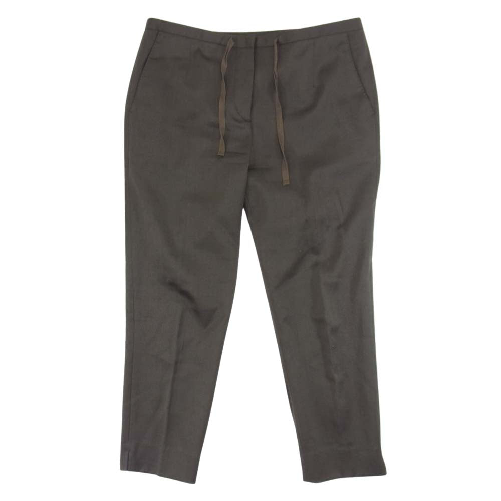 INCOTEX インコテックス J1157 センタープレス テーパード ウール スラックス パンツ ブラウン系 40【中古】