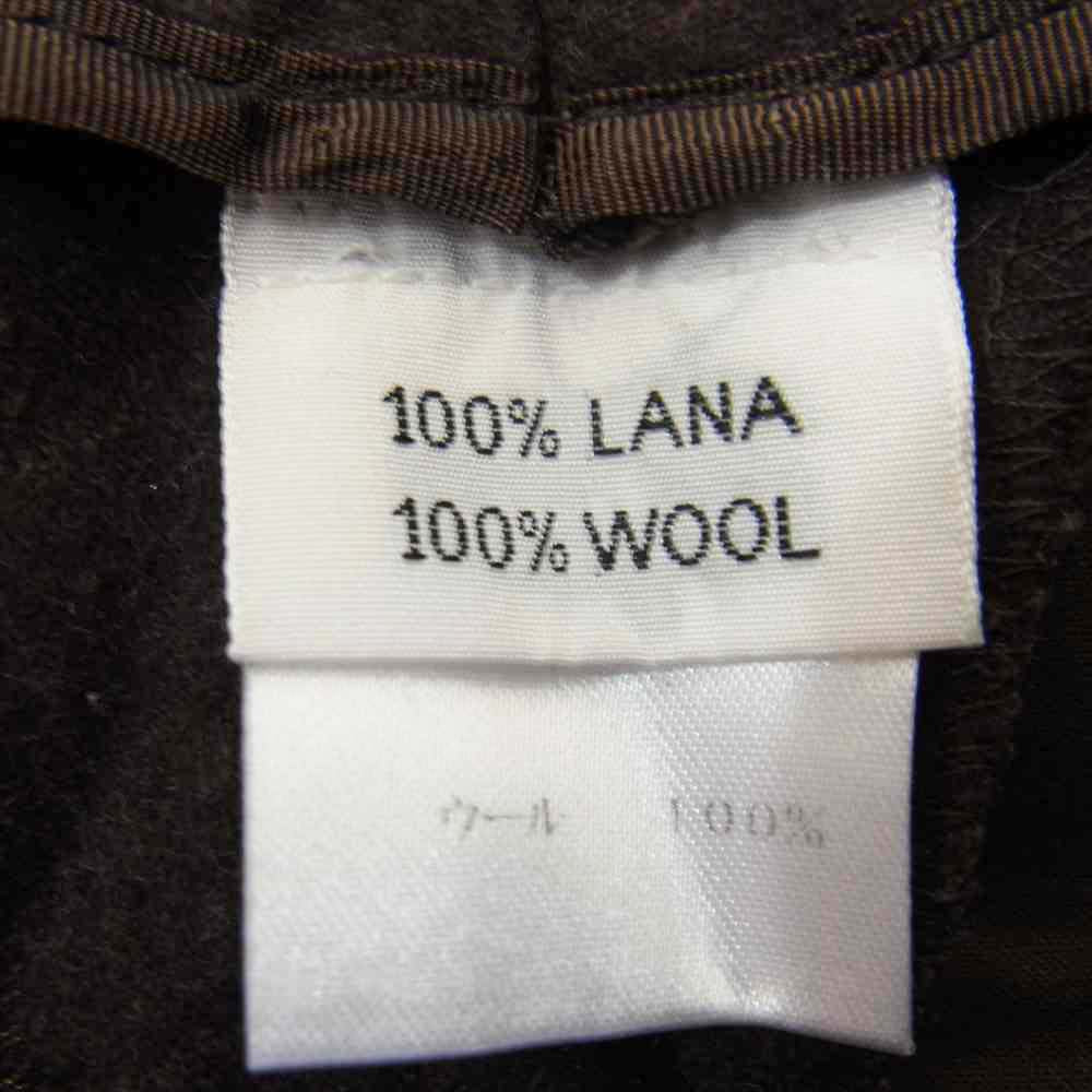 キートン イタリア製 センタープレス ウール テーパード スラックス パンツ ブラウン系 サイズ表記無【中古】