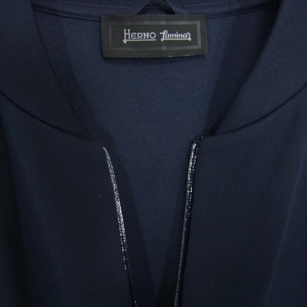 Herno ヘルノ 国内正規品 JC004DLCAN フルジップ ブルゾン ネイビー系 42【中古】