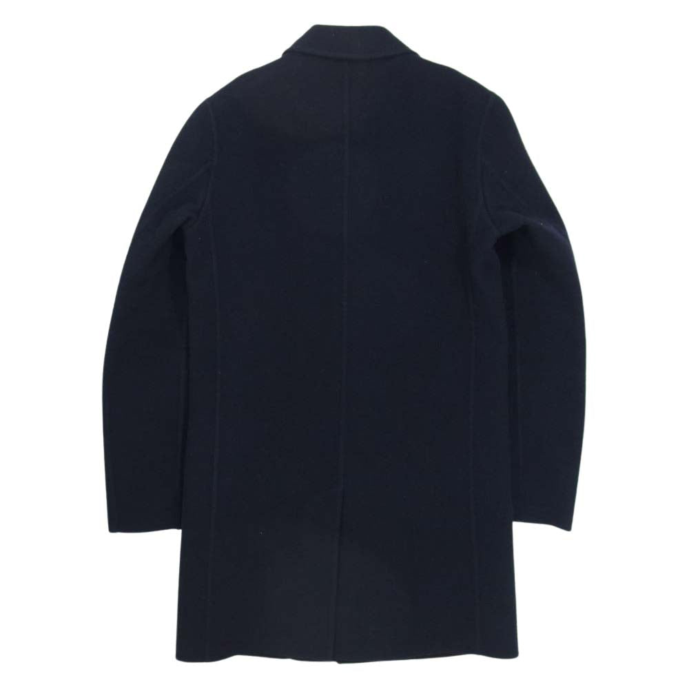 Herno ヘルノ 国内正規品 CA0051U-38220 ウール ダブルフェイス コート ネイビー系 42【中古】