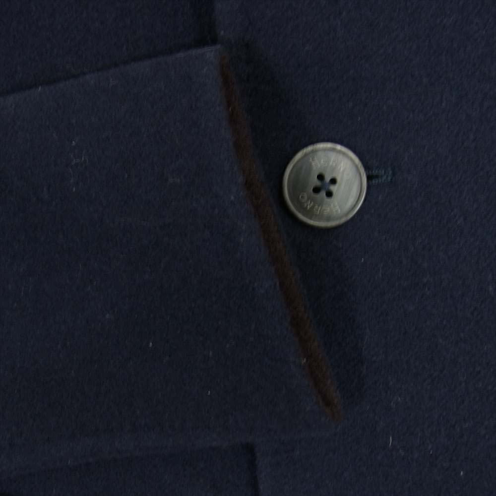 Herno ヘルノ 国内正規品 CA0051U-38220 ウール ダブルフェイス コート ネイビー系 42【中古】