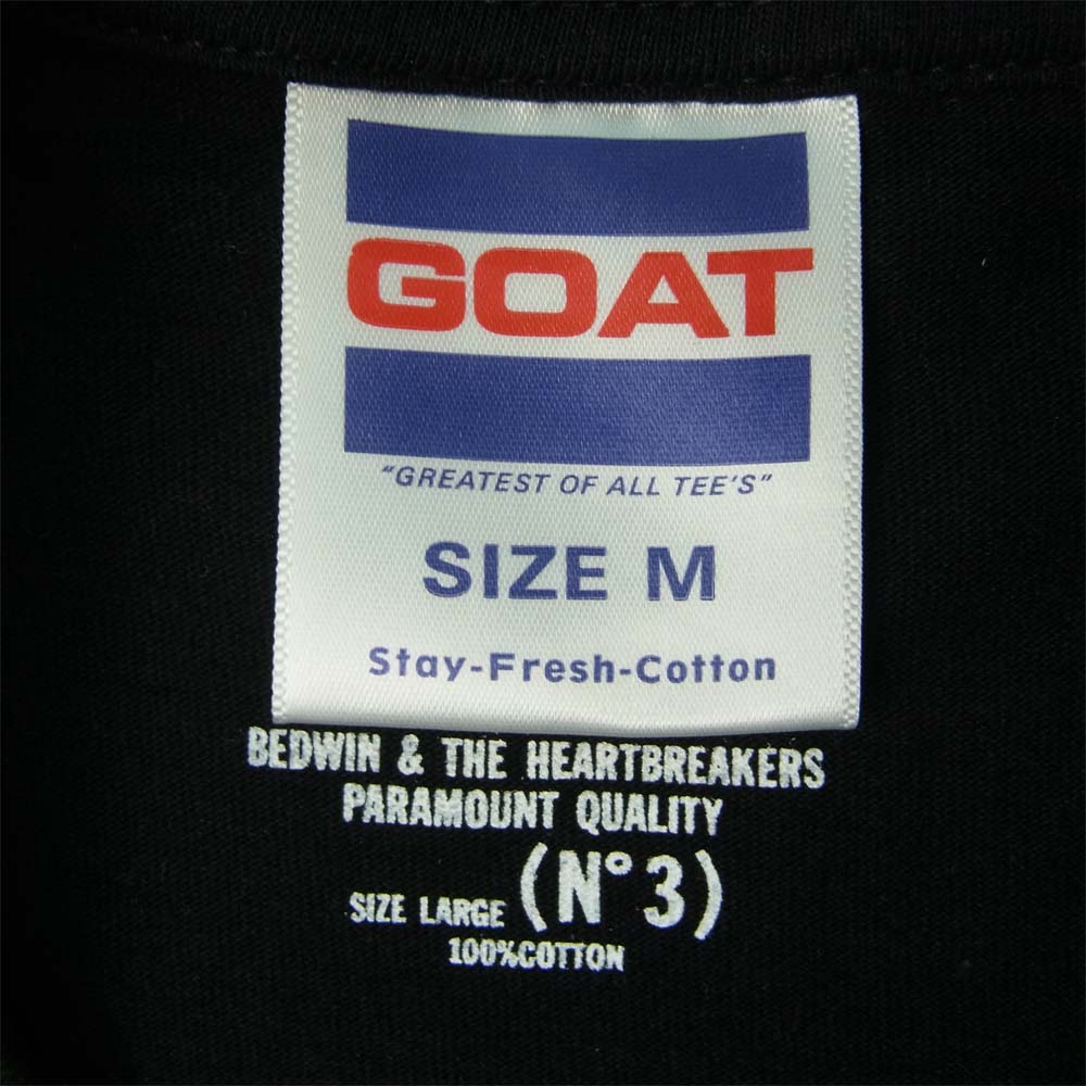 WIND AND SEA ウィンダンシー × BEDWIN & THE HEARTBREAKERS ベドウィン T-Shirt Goat Tシャツ ブラック系 M【中古】