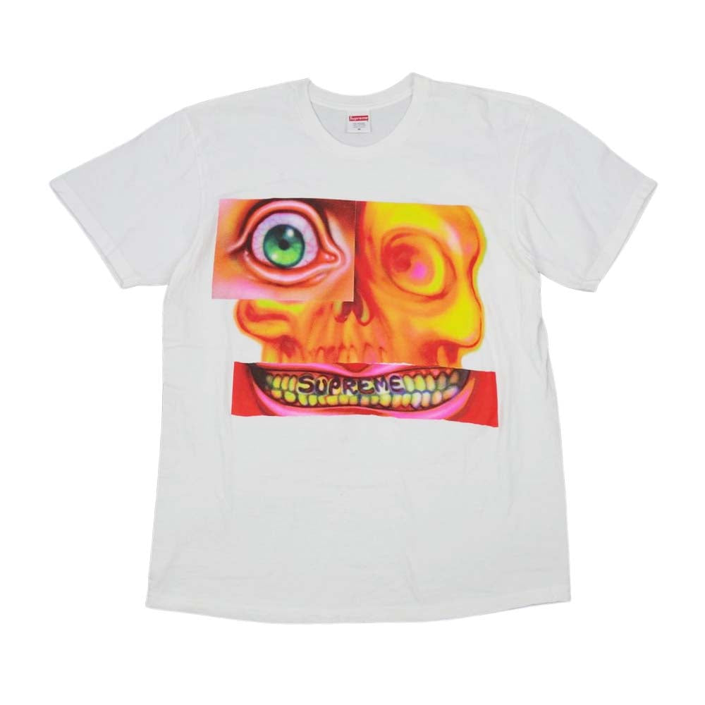 Supreme シュプリーム 21AW face tee フェイス Tシャツ ホワイト系 M【中古】
