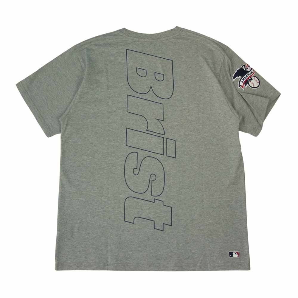 F.C.R.B. エフシーアールビー FCRB-212022 MLB TOUR MATCH TEE ヤンキース Tシャツ グレー系 XL【新古品】【未使用】【中古】