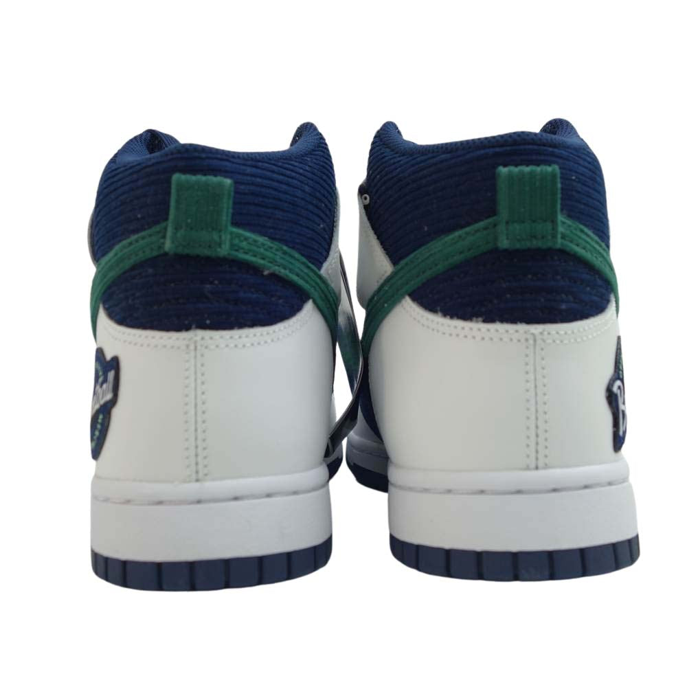 NIKE ナイキ DH0953-400 NIKE DUNK HI PRM EMB ナイキ ダンク ハイ プレミアム ホワイト系 ネイビー系 27.5cm【新古品】【未使用】【中古】
