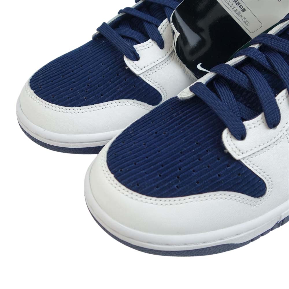 NIKE ナイキ DH0953-400 NIKE DUNK HI PRM EMB ナイキ ダンク ハイ プレミアム ホワイト系 ネイビー系 27.5cm【新古品】【未使用】【中古】