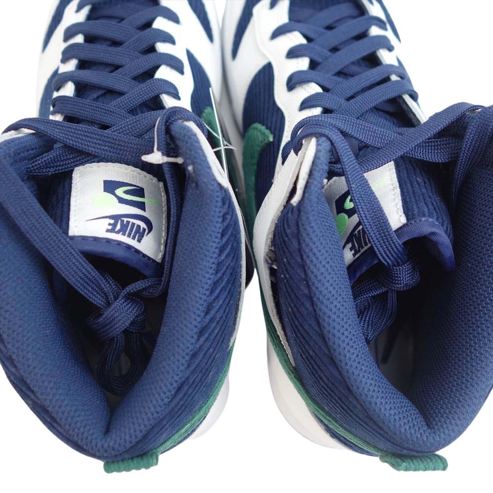 NIKE ナイキ DH0953-400 NIKE DUNK HI PRM EMB ナイキ ダンク ハイ プレミアム ホワイト系 ネイビー系 27.5cm【新古品】【未使用】【中古】