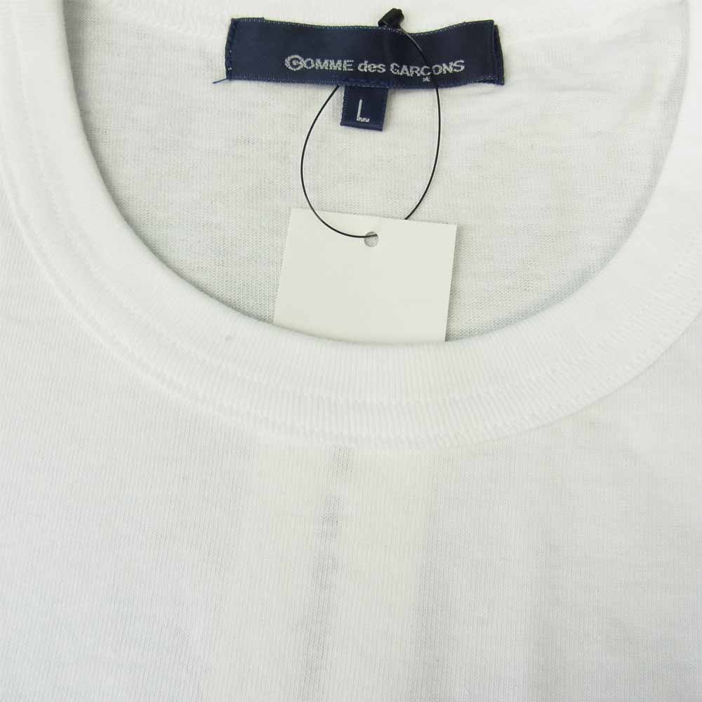 COMME des GARCONS コムデギャルソン KC-T004-051-1-4 x Baccarat SLEEVE LOGO T 青山限定 バカラ スリーブロゴ 長袖 Tシャツ ホワイト系 L【新古品】【未使用】【中古】