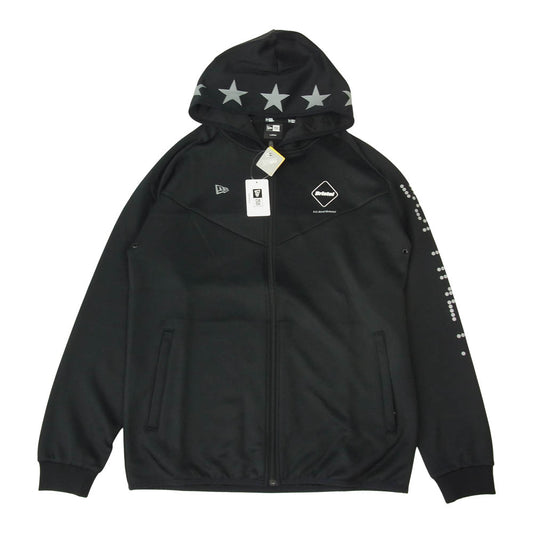 F.C.R.B. エフシーアールビー 12579609 NEW ERA warm up jacket ne 100th ニューエラ 100周年記念 ウォームアップ ジャージ ジャケット ブラック系 L【新古品】【未使用】【中古】