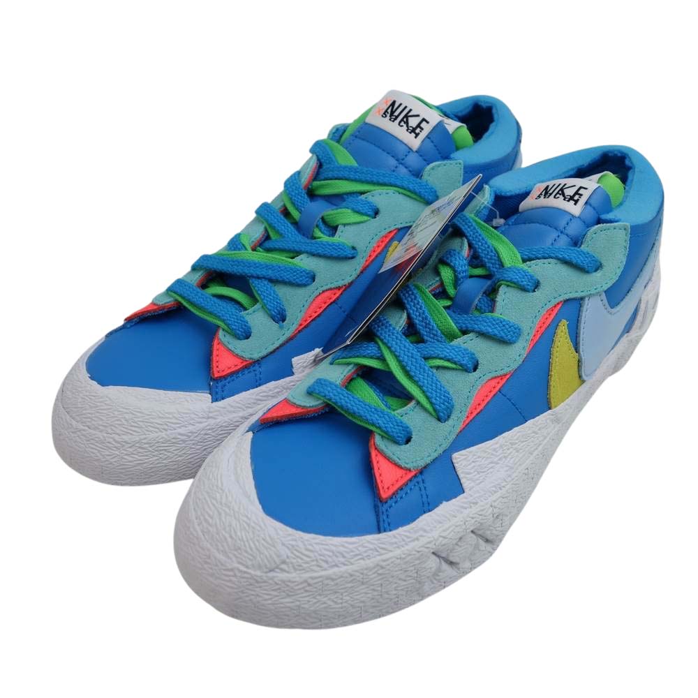 NIKE ナイキ DM7901-400 × sacai x KAWS BLAZER LOW × sacai x KAWS BLAZER LOW サカイ カウズ ブレーザー ロー ホワイト系 ネイビー系 27.5cm【新古品】【未使用】【中古】