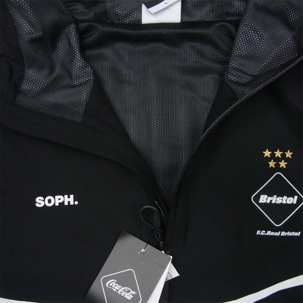 F.C.R.B. エフシーアールビー FCRB-200000 COCA-COLA WARM UP JACKET コカ コーラ ウォーム アップ ジャケット ブラック系 L【極上美品】【中古】