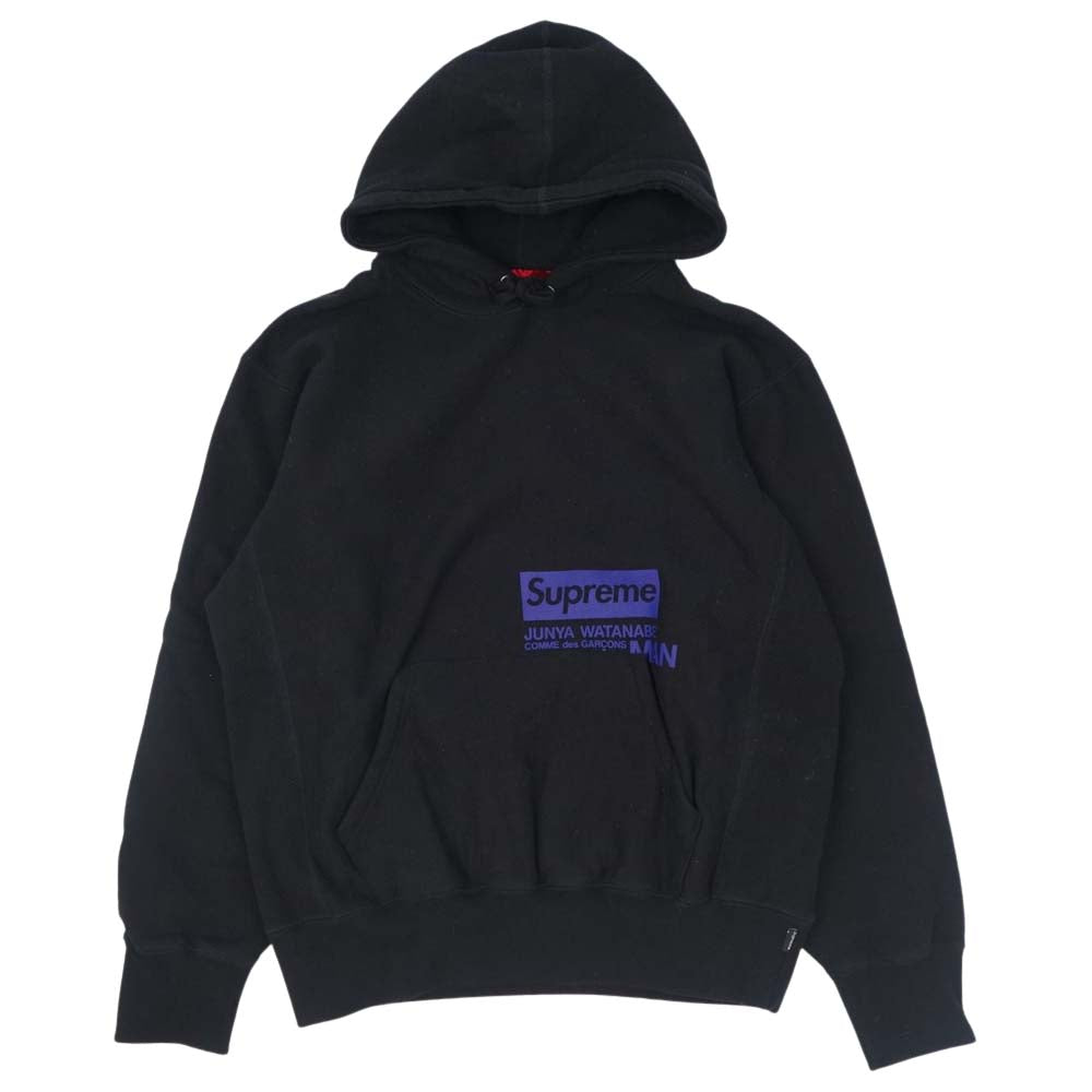 Supreme シュプリーム 21AW JUNYA WATANABE COMME des GARCONS MAN Hooded Sweatshirt スウェット パーカー ブラック系 M【中古】