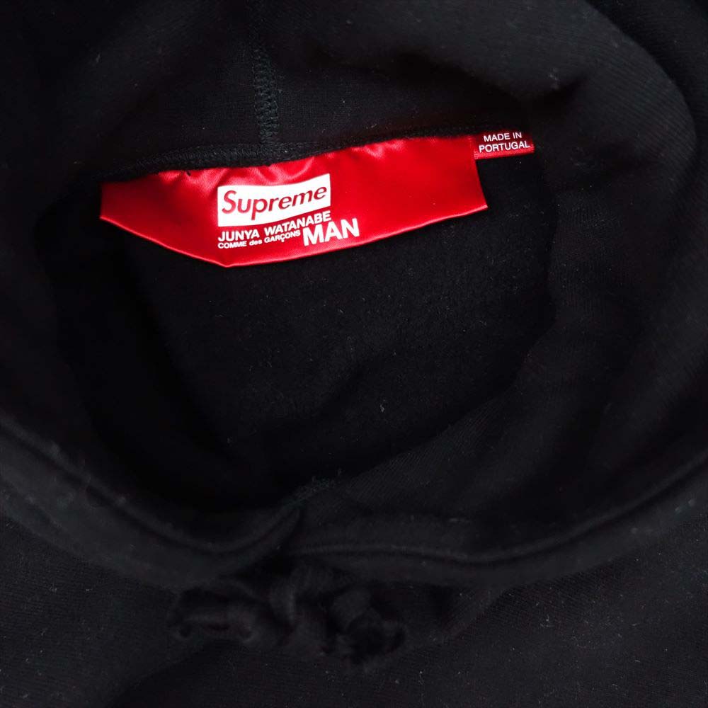 Supreme シュプリーム 21AW JUNYA WATANABE COMME des GARCONS MAN Hooded Sweatshirt スウェット パーカー ブラック系 M【中古】