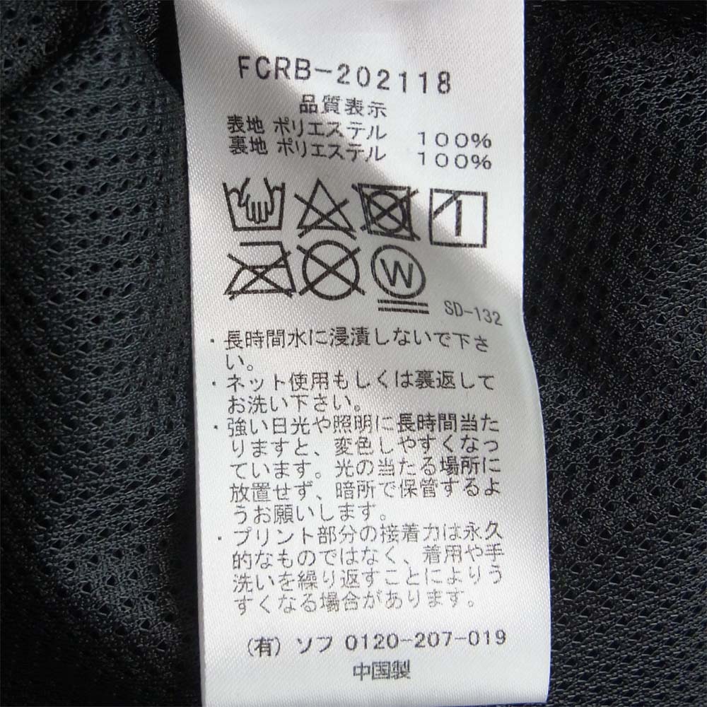 F.C.R.B. エフシーアールビー FCRB-202118 FR2 WARM UP JACKET ナイロン ジャケット ブラック系 L【新古品】【未使用】【中古】