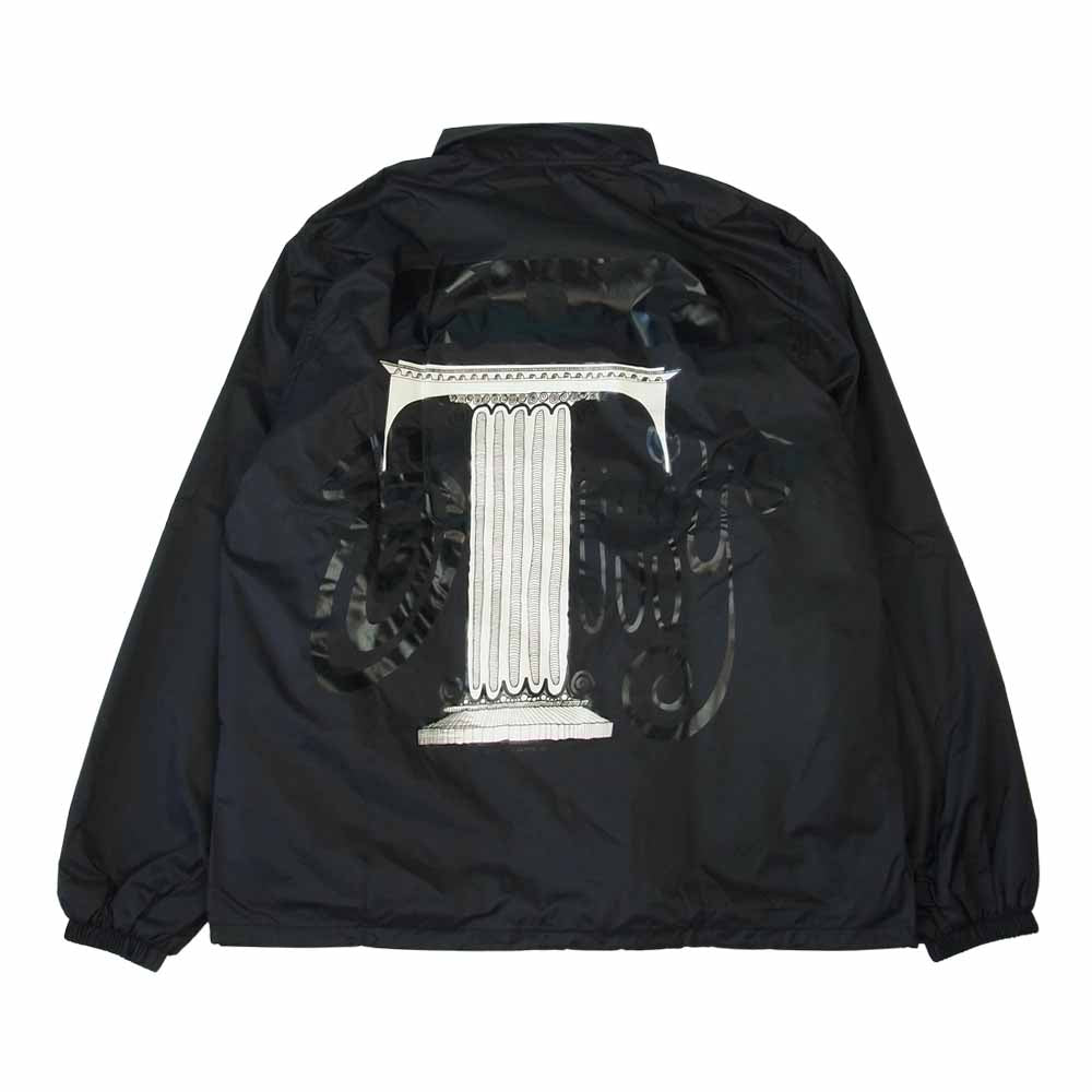 COMME des GARCONS コムデギャルソン SH-J0001-051-1-4 × STUSSY ステューシー バックプリント コーチジャケット ブラック系 L【新古品】【未使用】【中古】